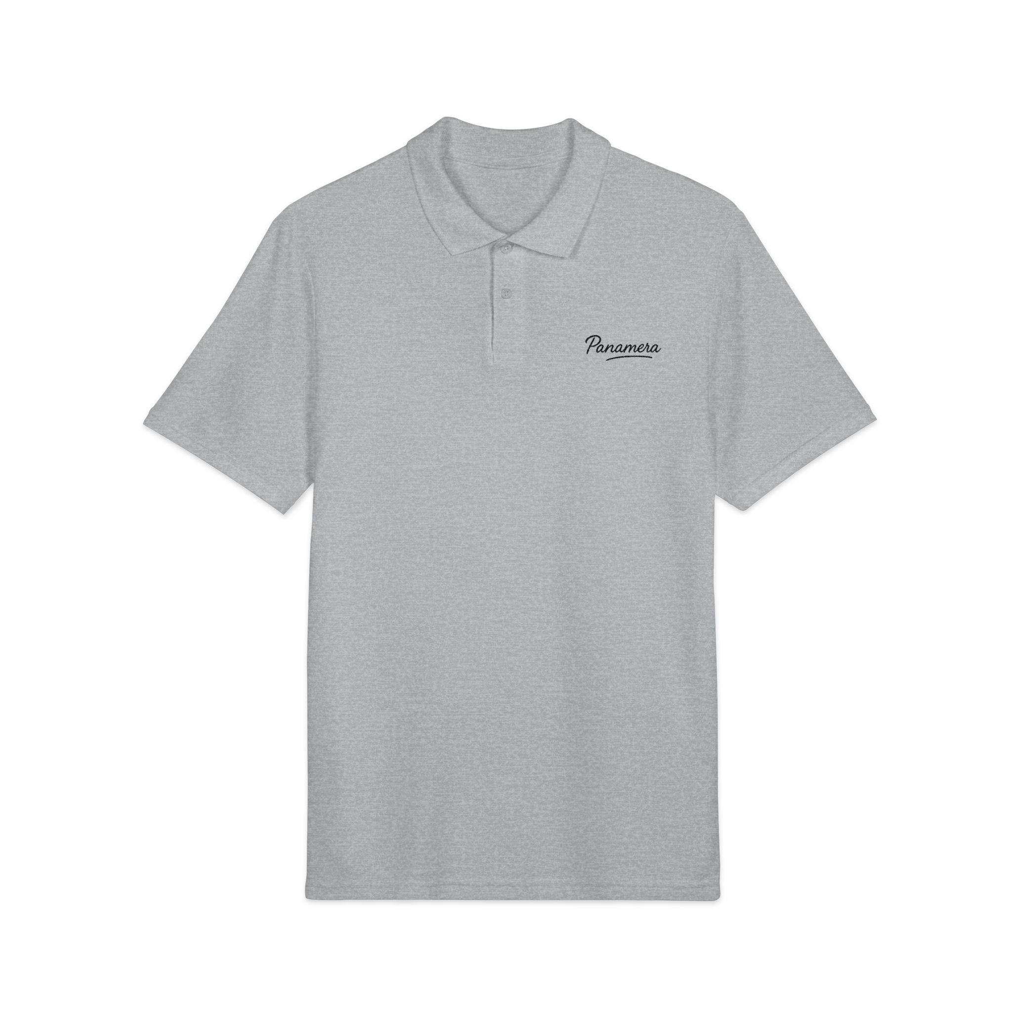 Pique Polo – Heathered Grey