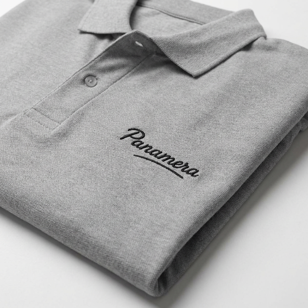 Pique Polo – Heathered Grey